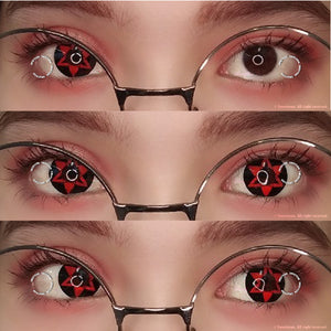 Sweety Sasuke Eternal Mangkeyo Sharingan (1 lens/pack)-Colored Contacts-UNIQSO