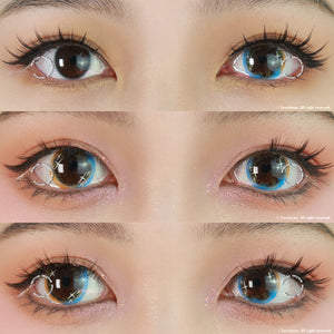 Sweety Shining Stars Blue-Colored Contacts-UNIQSO