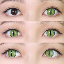 Load image into Gallery viewer, Sweety Crazy Lens Yellow Demon Eye Black Slit (1 lens/pack)-Colored Contacts-UNIQSO
