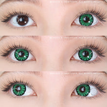 Load image into Gallery viewer, Sweety Firefly Green (1 lens/pack)-Colored Contacts-UNIQSO
