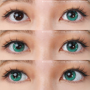 Sweety Anime Tear Turquoise (1 lens/pack)-Colored Contacts-UNIQSO