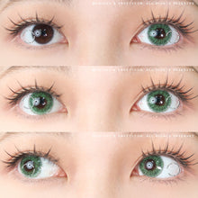 Load image into Gallery viewer, Sweety 3 Tones Gemstone Green (1 lens/pack)-Colored Contacts-UNIQSO
