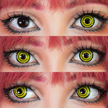 Load image into Gallery viewer, Sweety Crazy Yellow Rings V3 (Makima Chainsaw Man)-Crazy Contacts-UNIQSO
