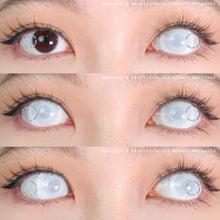 Load image into Gallery viewer, Sweety Mini Sclera UV White Blind Mesh (1 lens/pack)-Mini Sclera Contacts-UNIQSO
