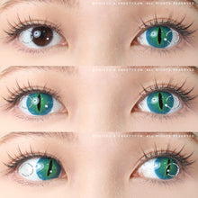 Load image into Gallery viewer, Sweety Crazy Dark Green Demon Eye / Cat Eye (New) (1 lens/pack)-Crazy Contacts-UNIQSO
