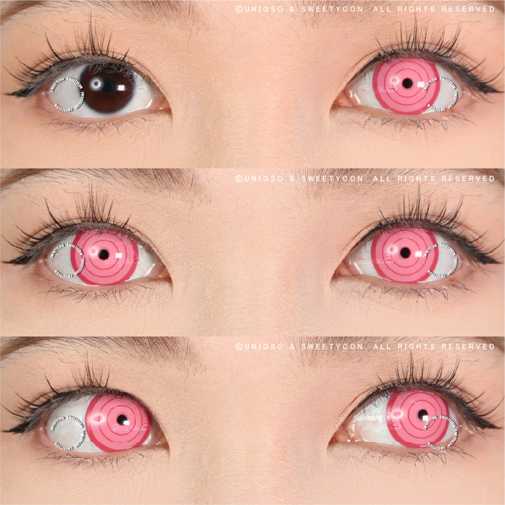 Sweety Crazy Rings Pink (1 lens/pack)-Crazy Contacts-UNIQSO