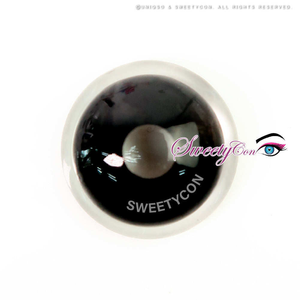 CrazyLab 17mm Black Sclera Black Titan (2 lenses/pack)