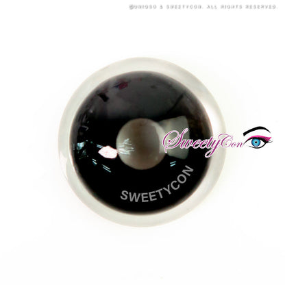 CrazyLab 17mm Black Sclera Black Titan (2 lenses/pack)