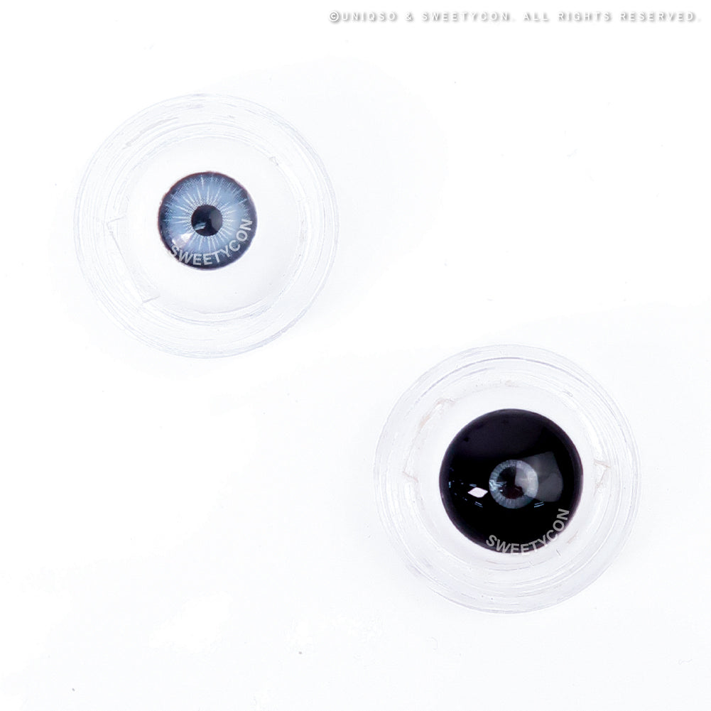 CrazyLab 17mm Black Sclera Black Titan (2 lenses/pack)