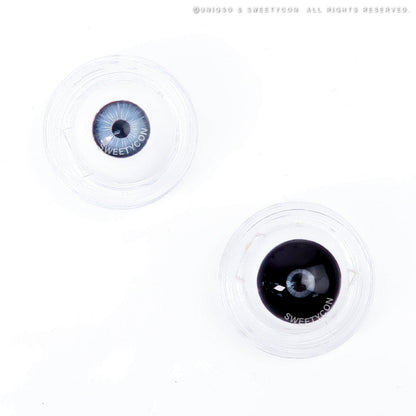 CrazyLab 17mm Black Sclera Black Titan (2 lenses/pack)