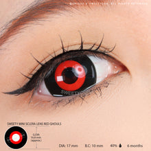 Load image into Gallery viewer, Sweety Mini Sclera Lens Red Ghouls (1 lens/pack)-Mini Sclera Contacts-UNIQSO
