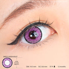 Load image into Gallery viewer, Sweety Queen Violet (1 lens/pack)-Colored Contacts-UNIQSO
