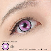 Load image into Gallery viewer, Sweety Crazy Platonic Violet (1 lens/pack)-Crazy Contacts-UNIQSO
