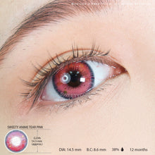 Load image into Gallery viewer, Sweety Anime Tear Pink (1 lens/pack)-Colored Contacts-UNIQSO
