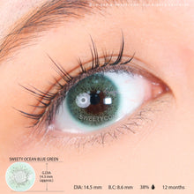 Load image into Gallery viewer, Sweety Ocean Blue Green (1 lens/pack)-Colored Contacts-UNIQSO
