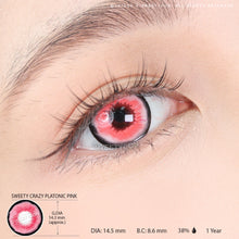 Load image into Gallery viewer, Sweety Crazy Platonic Pink (1 lens/pack)-Crazy Contacts-UNIQSO
