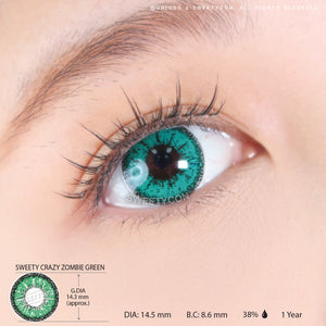 Sweety Crazy Zombie Green (1 lens/pack)