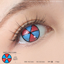 Load image into Gallery viewer, Sweety Crazy Clown (1 lens/pack)-Colored Contacts-UNIQSO
