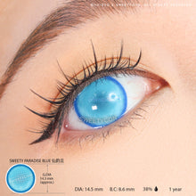 Load image into Gallery viewer, Sweety Paradise Blue (1 lens/pack)-Colored Contacts-UNIQSO
