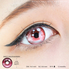 Load image into Gallery viewer, Sweety Sailor Raspberry (1 lens/pack)-Colored Contacts-UNIQSO
