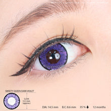 Load image into Gallery viewer, Sweety Queen Dark Violet (1 lens/pack)-Colored Contacts-UNIQSO
