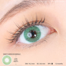 Load image into Gallery viewer, Sweety Hidrocor Emerald (1 lens/pack)-Colored Contacts-UNIQSO
