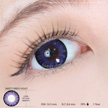 Load image into Gallery viewer, Sweety Firefly Violet (1 lens/pack)-Colored Contacts-UNIQSO
