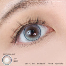 Load image into Gallery viewer, Sweety Jello Blue Grey (1 lens/pack)-Colored Contacts-UNIQSO
