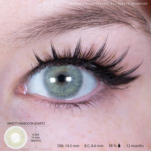 Sweety Hidrocor Quartz (1 lens/pack)-Colored Contacts-UNIQSO