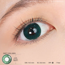 Load image into Gallery viewer, Sweety Devil Green (1 lens/pack)-Colored Contacts-UNIQSO

