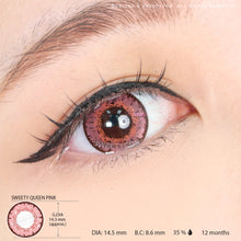 Load image into Gallery viewer, Sweety Queen Pink (1 lens/pack)-Colored Contacts-UNIQSO
