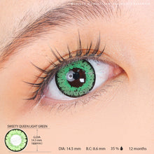 Load image into Gallery viewer, Sweety Queen Light Green (1 lens/pack)-Colored Contacts-UNIQSO
