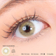 Load image into Gallery viewer, Sweety Ocean Brown (1 lens/pack)-Colored Contacts-UNIQSO
