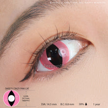 Load image into Gallery viewer, Sweety Crazy Pink Cat (1 lens/pack)-Crazy Contacts-UNIQSO
