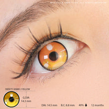 Load image into Gallery viewer, Sweety Anime 3 Yellow (1 lens/pack)-Colored Contacts-UNIQSO
