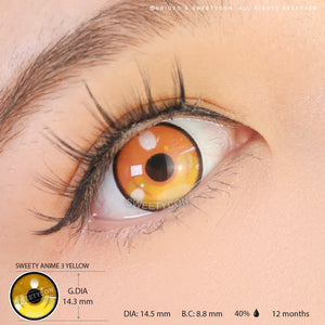 Sweety Anime 3 Yellow-Colored Contacts-UNIQSO
