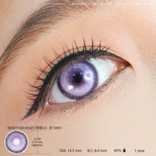 Load image into Gallery viewer, Sweety Koi Violet (1 lens/pack)-Colored Contacts-UNIQSO
