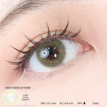 Load image into Gallery viewer, Sweety Hidrocor Amber (1 lens/pack)-Colored Contacts-UNIQSO
