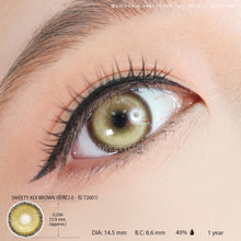 Load image into Gallery viewer, Sweety Koi Brown (1 lens/pack)-Colored Contacts-UNIQSO
