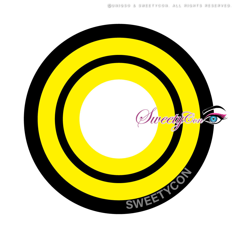 Sweety Crazy Yellow Rings V3 (Chainsaw Man - Makima) (1 lens/pack)