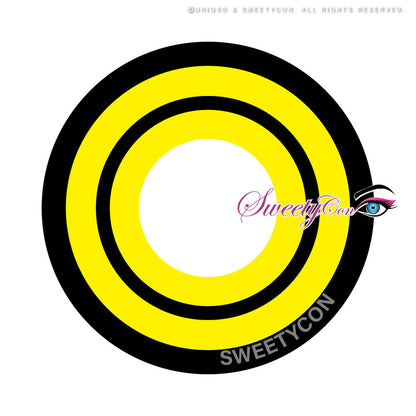 Sweety Crazy Yellow Rings V3 (Chainsaw Man - Makima) (1 lens/pack)