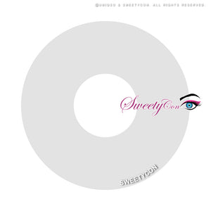 Sweety Mini Sclera UV Glow White (1 lens/pack)-Mini Sclera Contacts-UNIQSO