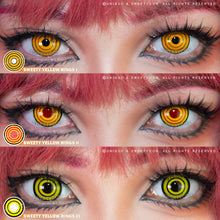 Load image into Gallery viewer, Sweety Crazy Yellow Rings (Makima Chainsaw Man)-Crazy Contacts-UNIQSO
