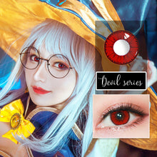 Load image into Gallery viewer, Sweety Devil Red (1 lens/pack)-Colored Contacts-UNIQSO
