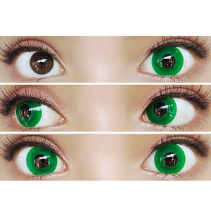 Sweety Crazy Pure Dark Green (1 lens/pack)-Crazy Contacts-UNIQSO