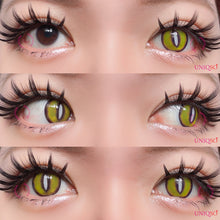 Load image into Gallery viewer, Sweety Crazy Yellow Demon Eye White Slit-Crazy Contacts-UNIQSO
