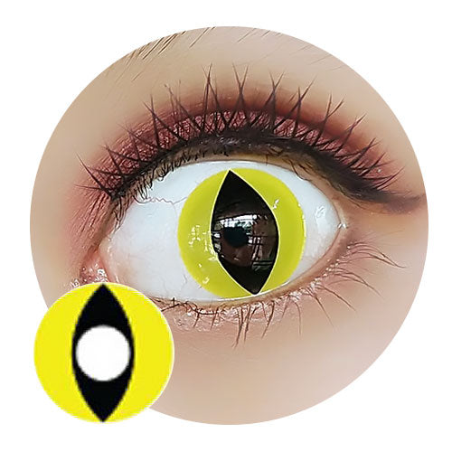 CrazyLab Yellow Cat (2 lenses/pack)