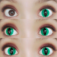 Load image into Gallery viewer, Sweety Crazy Alian Green Cat (1 lens/pack)-Crazy Contacts-UNIQSO
