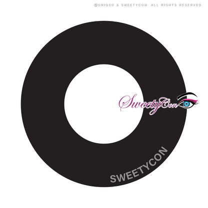 Sweety Magic Black 15mm (1 lens/pack)-Colored Contacts-UNIQSO