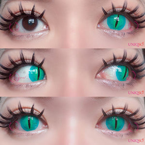 Sweety Crazy Green Demon Eye / Cat Eye (New)-Crazy Contacts-UNIQSO